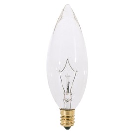 Satco S3393 220V E14 Euro Base 25-Watt B10 Light Bulb, Clear