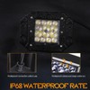 Flush Mount LED Pods, Nirider 2PCS 84W Bumper Lights 5
