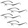 Outray 4-Pack Reading Glasses for Men Blue Light Blocking Half