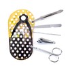 Fun Polka Dot Flip Flop Manicure Kit - Set of