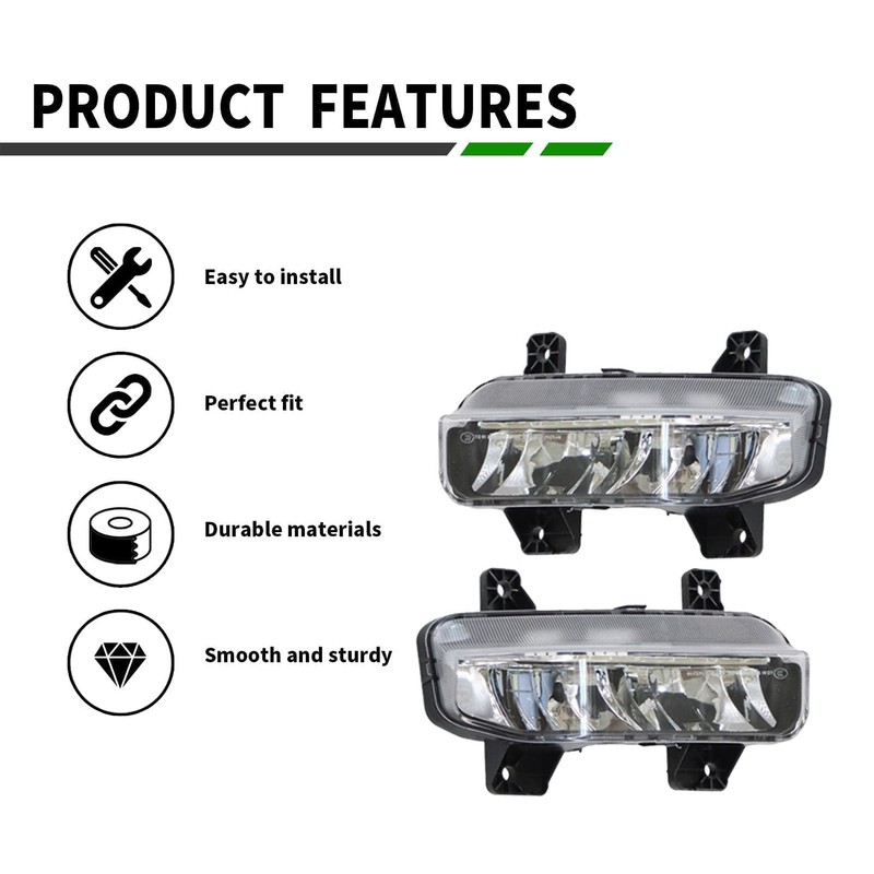 Yunnergo Fog Light Compatible with 2019 2020 2021 2022 RAM