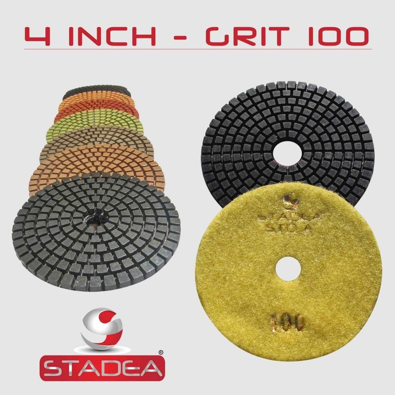 Granite Wet Diamond Polishing Pads 4 Inch for Marble Concrete