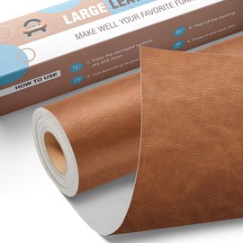 Leather Repair Kit for Furniture 16"x 31.5" Leather Tape Repair Patch Self Adhesive Sofa Vinyl Repair Patch Kit for Car Seat,Couch,Boat Seat,Chair - Classic Brown