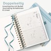 RETTACY Notebook A5 Dotted, Bullet Dot Journal with 100 g/m²