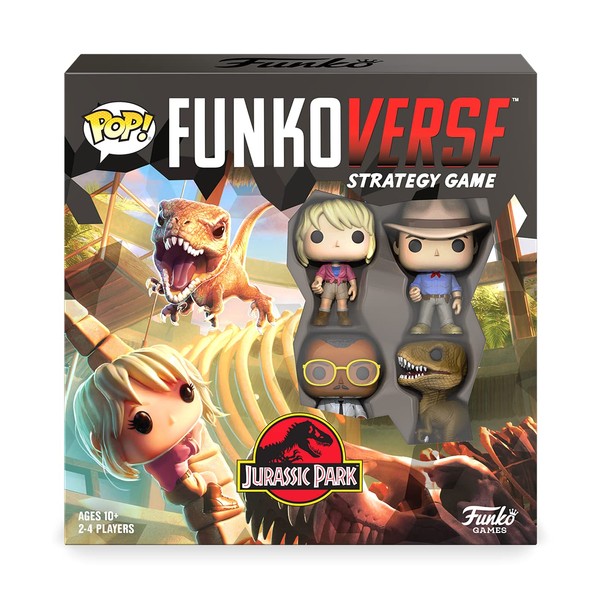 Funkoverse: Jurassic Park 100 4-Pack Board Game,2 TO 4 players, Multicolour