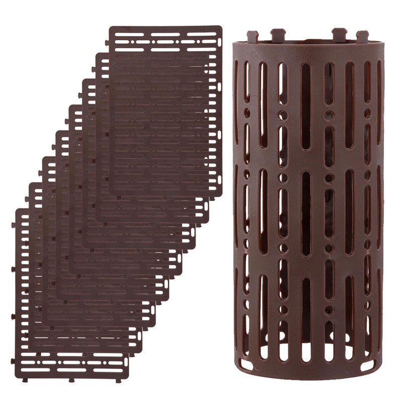 QWORK® Pack of 8 Tree Trunk Protectors, Plastic Tree Trunk