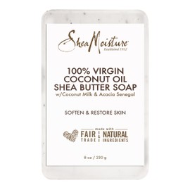 SheaMoisture SHEA MOISTURE 100% Virgin Oil Butter Soap,Coconut,8 Oz (U-BB-2690)