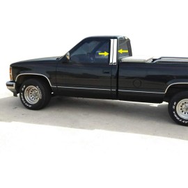 Best for Less 1988-1998 Chevy/GMC CK Pickup Truck Regular Cab 2Dr 4Pc Chrome Pillar Post Trim