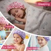 Jeffdad Kids Shower Caps, 2 PCS Pink & Purple Waterproof