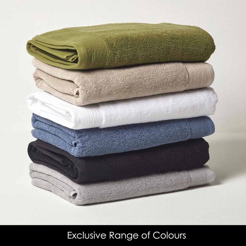 Extra Soft Premium Luxury Egyptian Cotton Hand Towels 700 g/m² Black