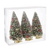 RAZ Imports 6" Bottle Brush Tree Decoration - Pack of