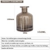 ericotry 1PCS 150ml/5oz Glass Diffuser Bottle Jars Pot Empty Refillable