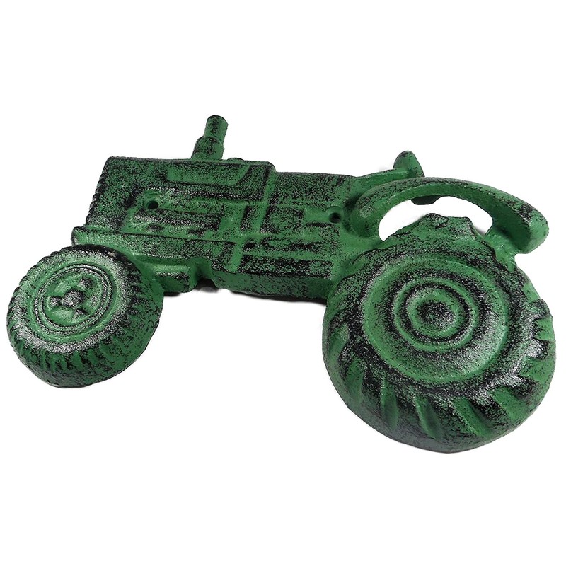 Gusseisen Bottle Opener Tractor Green 14 x 20 cm Wall