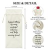 LAGZDFC Happy Birthday My Crazy Wonderful Wine Champagne Gifts Bag,