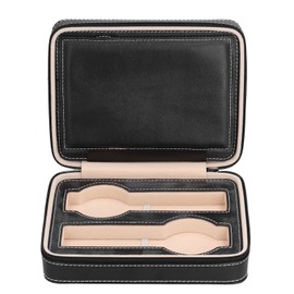 Watch Box Microfiber Leather Soft Lining Exquisite Double Layer Design Abrasion Resistant Watch Case for Home Travel