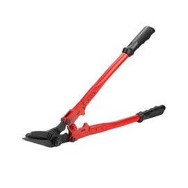 QWORK Strapping Cutter - 18" Length, High Carbon Steel Cutter for Steel and Polyester (PET) Strapping up to 1-1/4" Wide and 0.04" Thick, Strap Cutter for Strapping