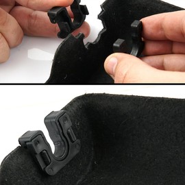 ROBUST 2 Pcs Rear Parcel Shelf Clips Luggage Bracket Retainer Clip Fastening Bracket Clips Right & Left Compatible with Ford Focus Fiesta B-MAX Mondeo Citroen DS3 C3 1539663 8A6146698AA 015532109E