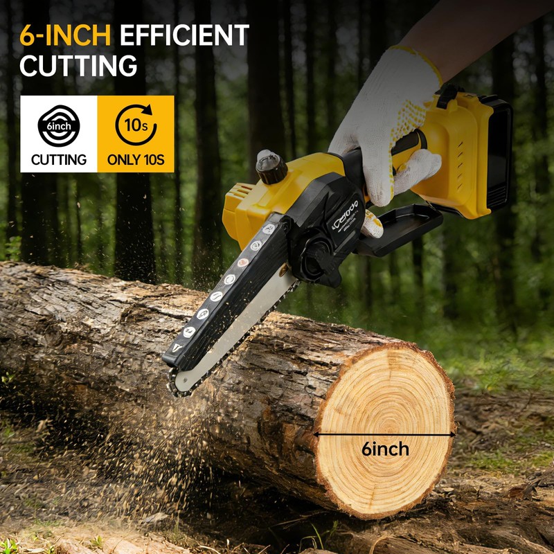Mini Chainsaw Cordless Compatible with Dwt 20V MAX, 6 Inch