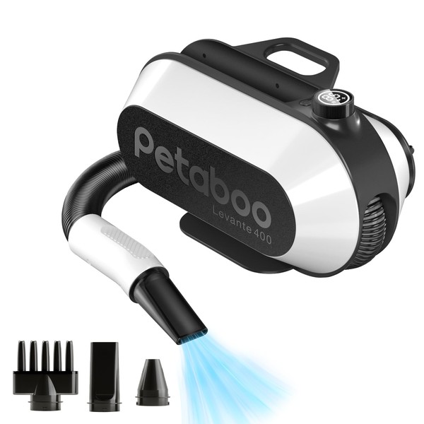 petaboo Dog Dryer - Ultra-Quiet 40dB Cat Mode, Portable &