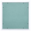 vidaXL Access Panel with Aluminum Frame and Green Plasterboard Design