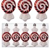 VFM - Red & White 10cm Sweet Baubles Swirl Candy