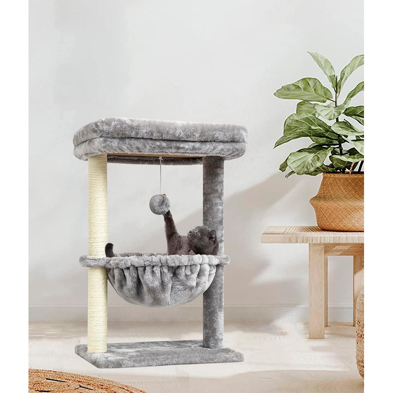SYANDLVY Small Cat Tree for Indoor Cats, Activity Cat Tower