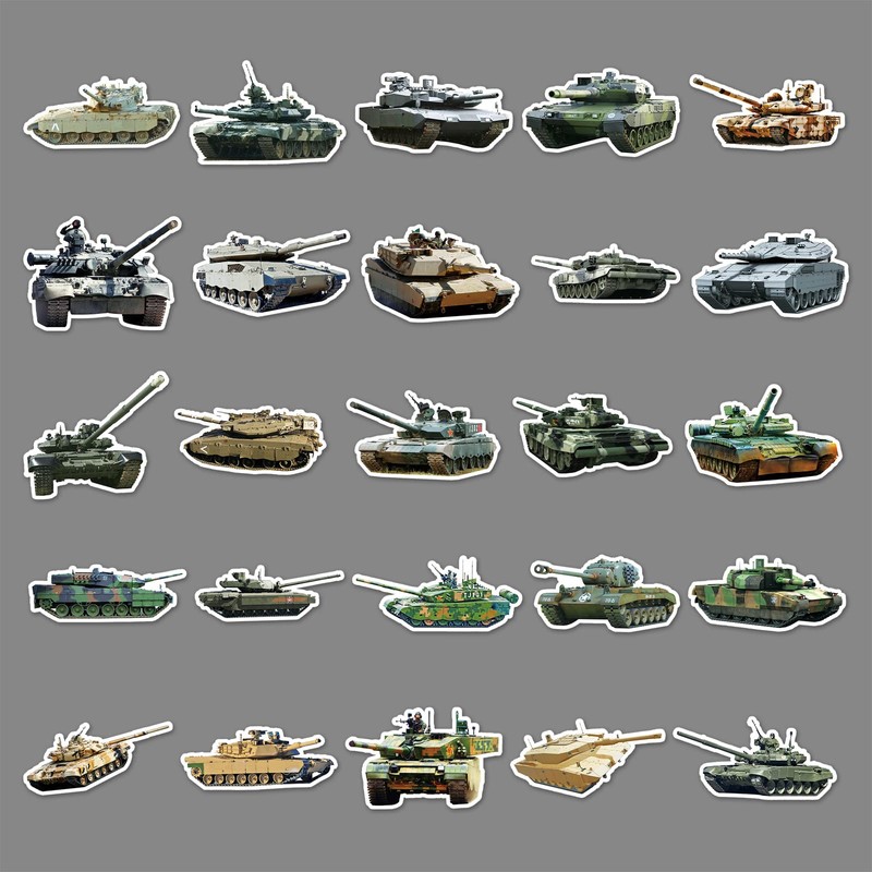 AUCEKO Pack of 50 Train Stickers Pack Train Sticker Set