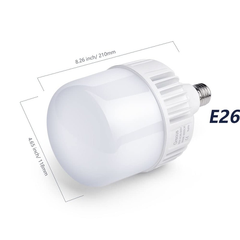 400W-500W Equivalent LED Light Bulb, Bright White Bulbs 6500K 65Watt