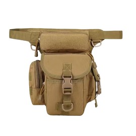 Steel Mule Bag Leg – Motorcycle Leg Bag, Tactical Military Waterproof Multifunctional Leg with Adjustable Straps, beige, Tactical Hip and Leg Waist Pack Bag
