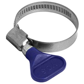 Safety 3 Stainless Steel Hand Tightening Hose Band for Outer Diameter 1.0 - 1.6 inches (25 - 40 mm)
