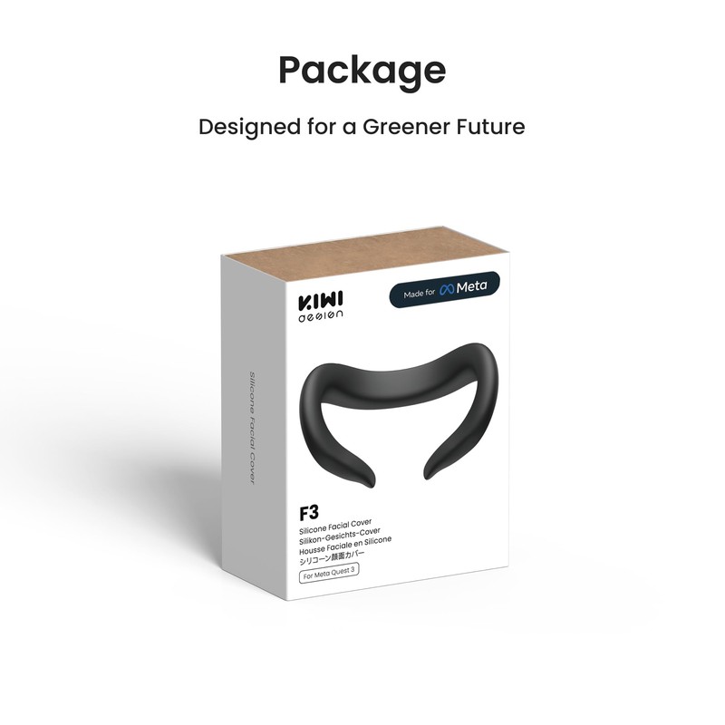 KIWI design F3 Silicone Facial Interface Compatible with Meta/Oculus Quest