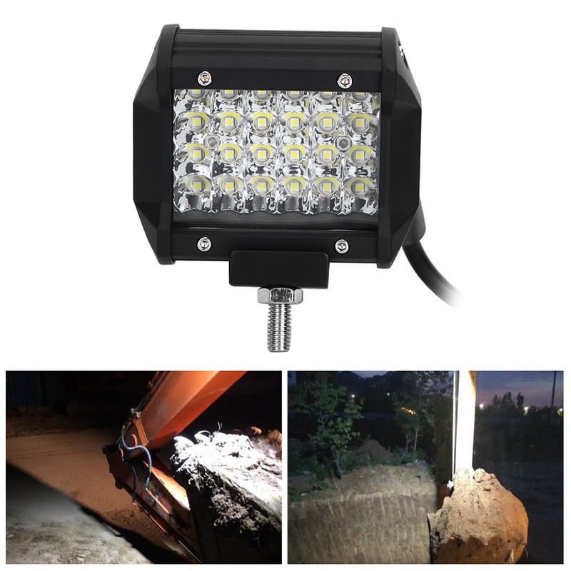 24LED 4 Row 72W LED Vehicle Work Light IP67 Waterproof