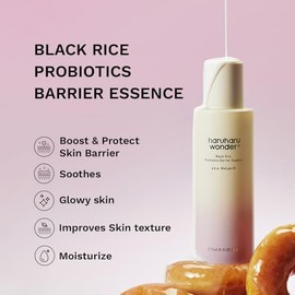 haruharu Wonder Black Rice Probiotics Barrier Essence 1 fl. oz, Travel Size, Skin Flooding  Layering, Strengthen Skin Barrier, Soothing, Plumping,... 