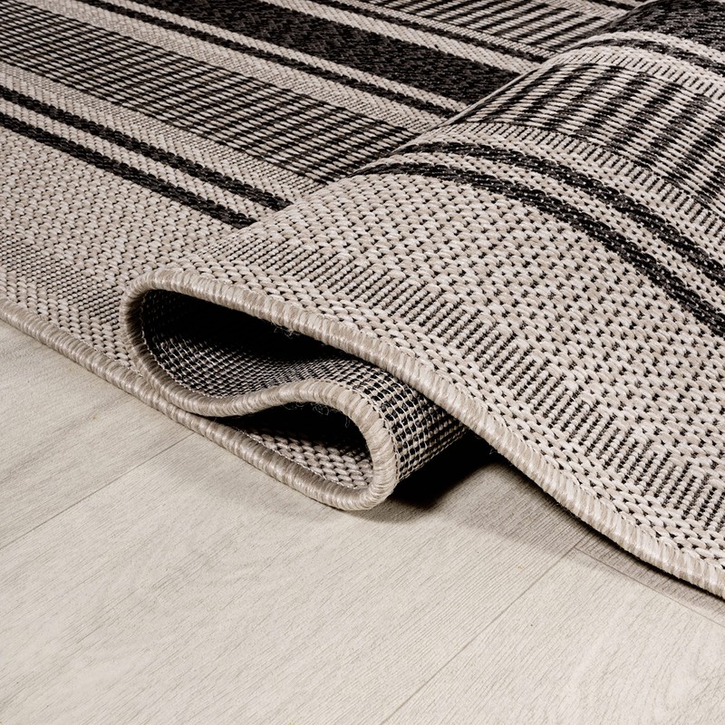 JONATHAN Y SMB202D-8 Haynes Modern Double Stripe Indoor Outdoor Area