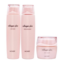 [Laquevert] Collagen Plus 3-piece set (skin 220ml + lotion 220ml + cream 60ml) / [라끄베르] 콜라겐 플러스 3종세트 (스킨220ml + 로션220ml + 크림60ml)