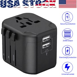 Unbranded 5 in 1 Universal Travel Adapter 10A Power Adapter with 2 USB-C 2 USB-A Ports