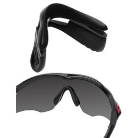 Bwake 1 Pair Standard Fit Replacement Nose Pads for Oakley M2 Frame OO9212/M2 Frame XL OO9343 /M2 Frame Asian Fit - Black