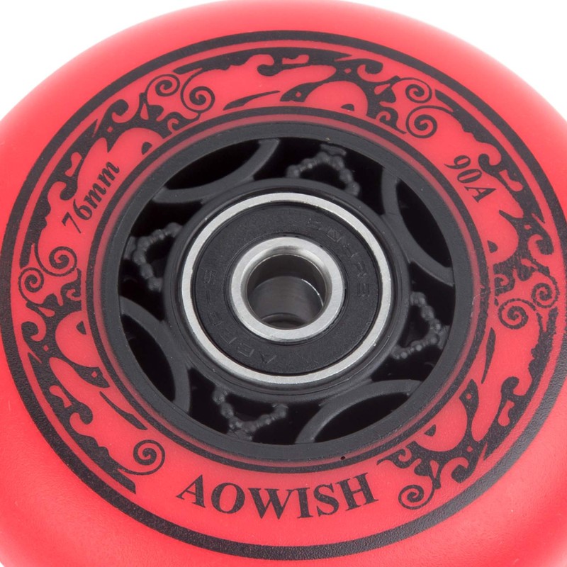 AOWISH Ripstik Wheels [2-Pack] 76mm Ripstick Wheels 90A Ripsurf Caster
