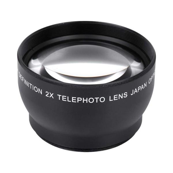 Camera 2x Magnification HD Tele Converter Telephoto Lens for Any