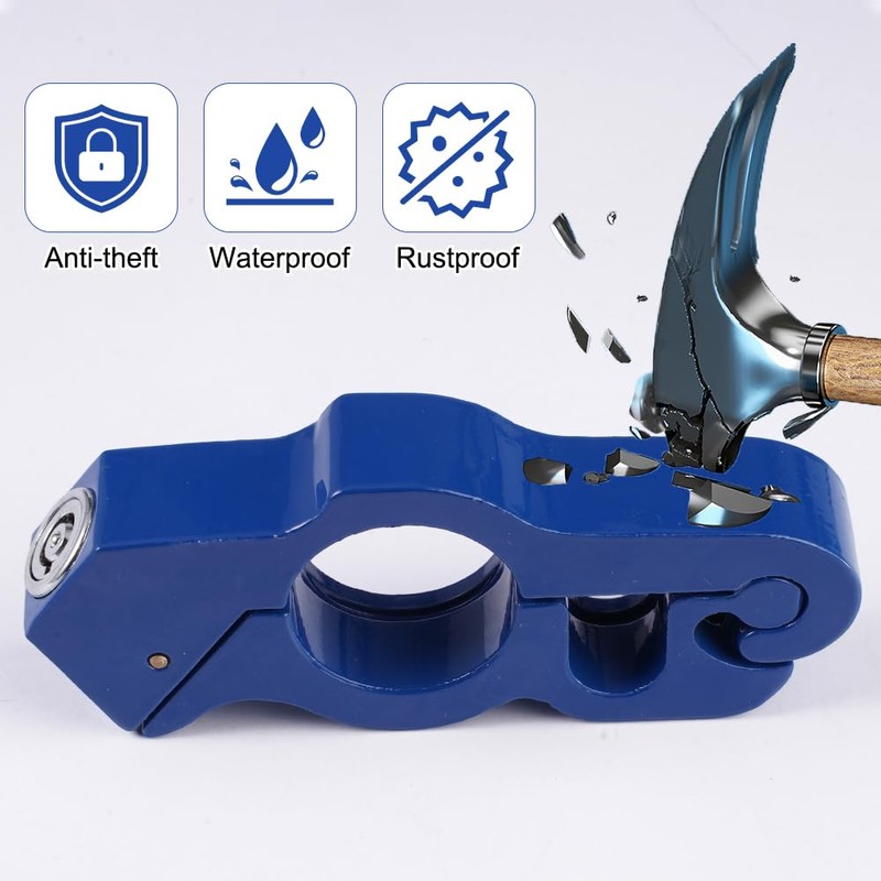 Robust Motorcycle Lock, Aluminium Alloy Brake Disc Lock Motorcycle Adjustable