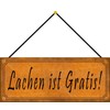 Schatzmix Tin-Plate Sign, Sheet metal, Multicoloured, 27x10 cm