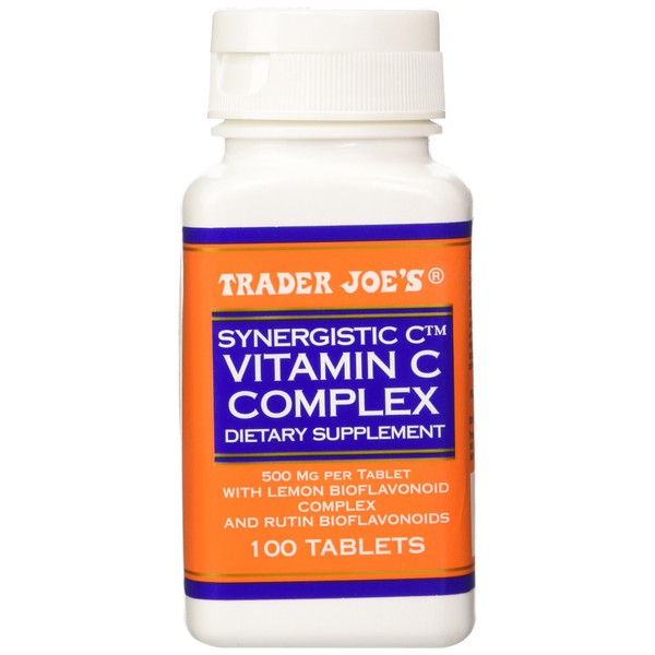 Trader Joe's Synergistic C Vitamin C Complex 500 Mg with Lemon and Rutin Bioflavonoids, 100 Tablets