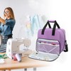 Haroranax Sewing Machine Case with Wheels, Detachable Rolling Sewing Machine