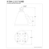 Kingston Brass K139A7 Victorian Shower Head, Brushed Brass 3.63 x