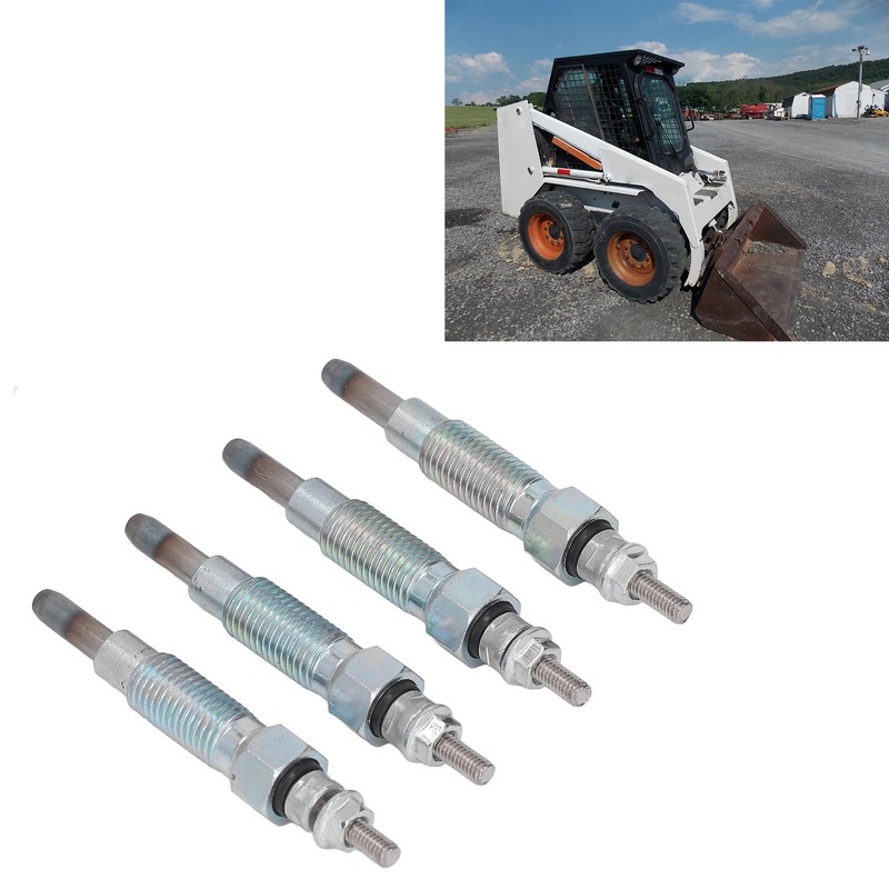 4PCS Glow Plugs Metal Heater Glow Plugs Replacement for Bobcat