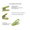 20Pcs Chip Clips,Laundry Clips,Air-Drying Clothing Pin,Washing Line Pegs,Windproof,Plastic Multi Purpose