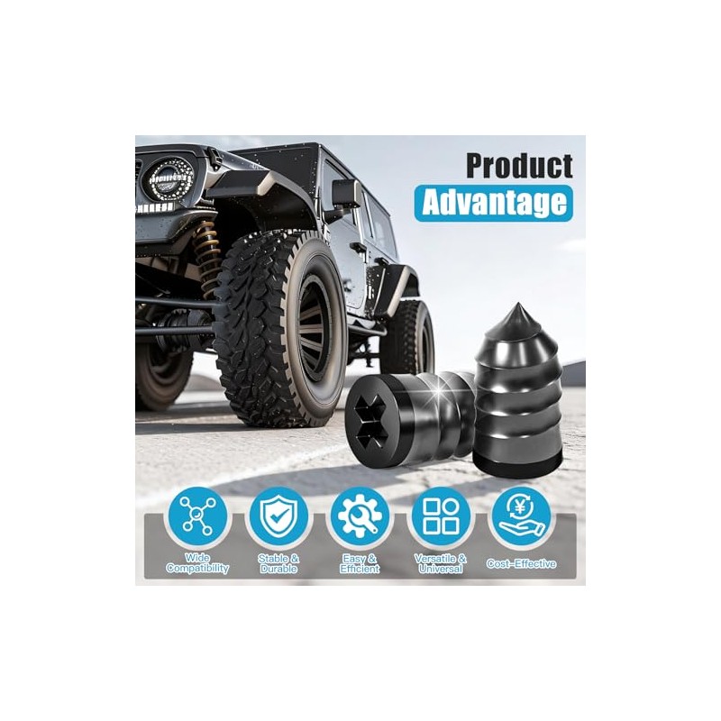 90 PCS Tire Repair Kit with Screws and Screwdriver for
