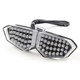 Integrated Sequential LED Tail Lights Clear Lens for 2003-2005 Yamaha YZF R6 / 2006-2009 R6S