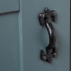 Hammer and Tongs Rustic Fleur De Lis Door Handles -