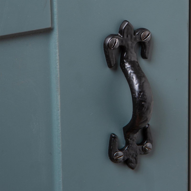Hammer and Tongs Rustic Fleur De Lis Door Handles -
